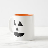 ハロウィーン顔 ツートーンマグカップ (正面左)