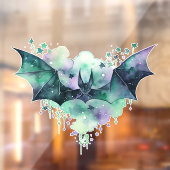 ハロウィーン飛んでいるヴァンパイアこうもり ウィンドウサイン (シート2)