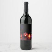 ハロウィーン食品および飲料ラベル ワインラベル (正面)