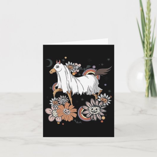 ハロウィーン馬の衣装幽霊ブカボチャ不気味S カード (正面)