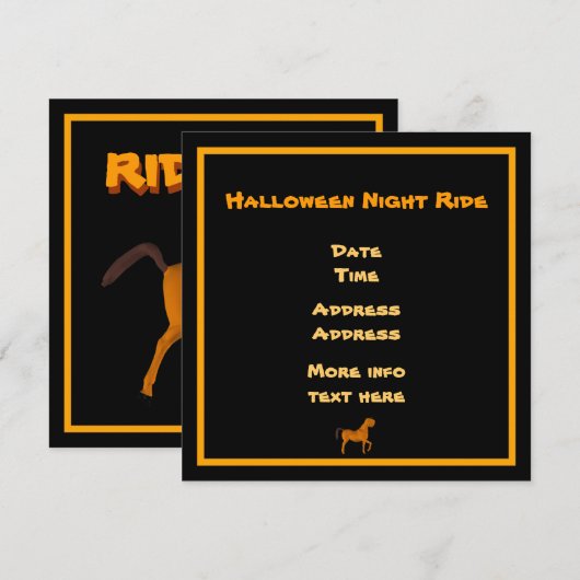 ハロウィーン馬 (正面/裏面)