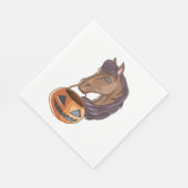 ハロウィーン馬 スタンダードランチョンナプキン (角)