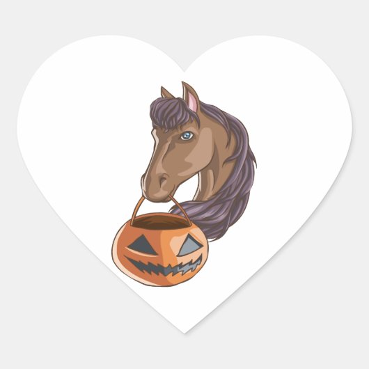 ハロウィーン馬 ハートシール (正面)