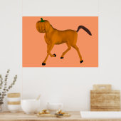 ハロウィーン馬 ポスター (キッチン)