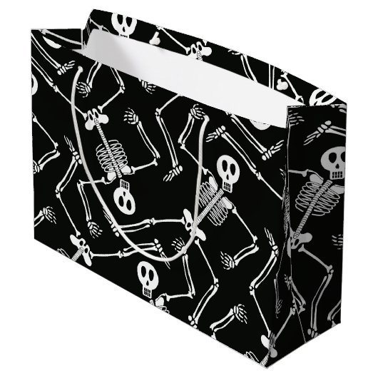 ハロウィーン骨格の大抱き枕 ラージペーパーバッグ (裏面アングル)