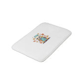 ハロウィーン骨格ナースクラシック付きコーヒーT-Shi バスマット (アングル)