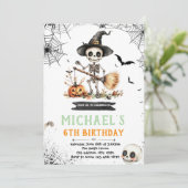 ハロウィーン骨格パーティの招待状 招待状 (スタンド正面)