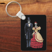 ハロウィーン骨格リンカーン大統領 キーホルダー (正面)