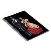 ハロウィーン骨格リンカーン大統領 ノートブック (右側)