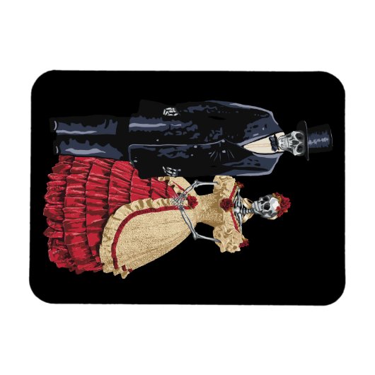 ハロウィーン骨格リンカーン大統領 マグネット (横)