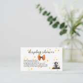 ハロウィーン骨格赤ちゃんシャワー表示シャワー エンクロージャーカード (スタンド正面)