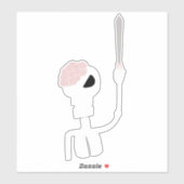 ハロウィーン骨格 シール (シート)