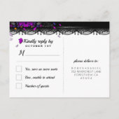 ハロウィーン魅惑マッチングRSVPポストカード インビテーションポストカード (裏面)