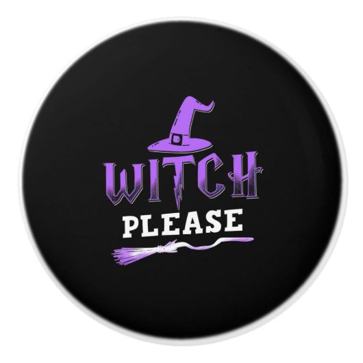 ハロウィーン魔女お願い セラミックノブ (正面)