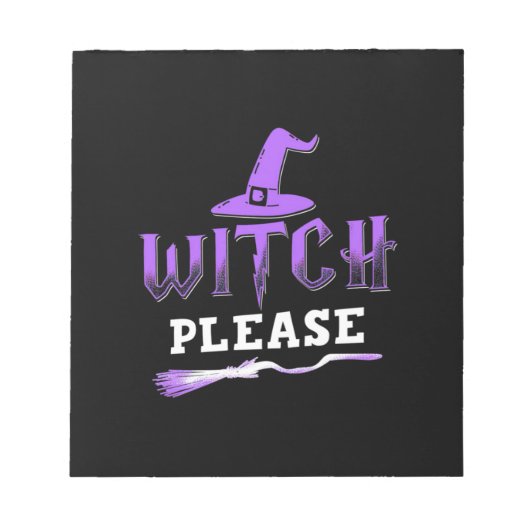 ハロウィーン魔女お願い ノートパッド (正面)