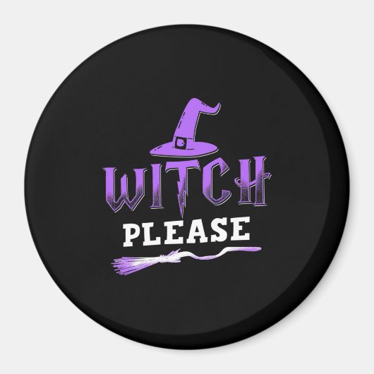 ハロウィーン魔女お願い マグネット (正面)