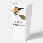 ハロウィーン魔女かぼちゃポップコーンの箱 フェイバーボックス (正面)