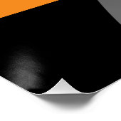 ハロウィーン魔女かぼちゃ黒猫あなたのテキスト ポスター (コーナー)