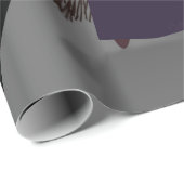 ハロウィーン魔女かぼちゃ黒猫あなたのテキスト ラッピングペーパー (ロールコーナー)