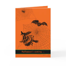 ハロウィーン魔女こうもりスパイダー怖いオレンジの折り畳みおもしろい
