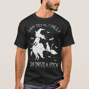 ハロウィーン魔女なぜYes実際に私はStiを運転することができる Tシャツ