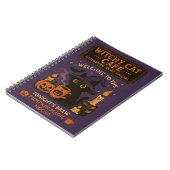 ハロウィーン魔女の城のノート – 魔法ナイト ノートブック (左側)