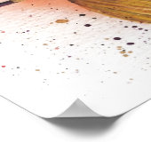 ハロウィーン魔女の帽子と箒 ポスター (角)