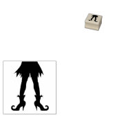 ハロウィーン魔女の脚 ラバースタンプ (押印)