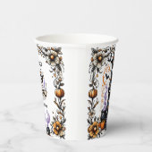 ハロウィーン魔女の赤ちゃんシャワー – 三つ子が醸造 紙コップ (右)