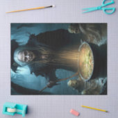 ハロウィーン魔女の釜とスープ 薄葉紙 (クラフト)