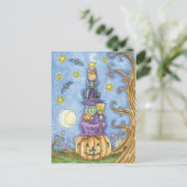 ハロウィーン魔女はがき ポストカード (スタンド正面)