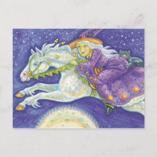 ハロウィーン魔女はがき ポストカード