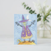 ハロウィーン魔女はがき ポストカード (スタンド正面)