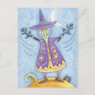 ハロウィーン魔女はがき ポストカード