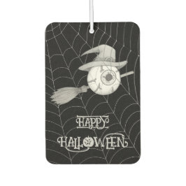 ハロウィーン魔女ほうき、怖い眼球、クモの巣 カーエアーフレッシュナー