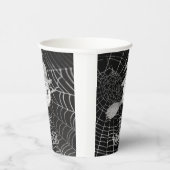 ハロウィーン魔女ほうき、怖い眼球、クモの巣 紙コップ (右)