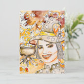 ハロウィーン魔女アート シーズンカード (スタンド正面)