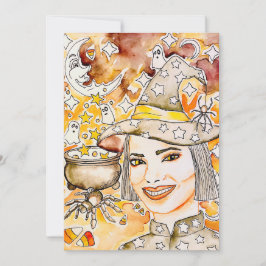 ハロウィーン魔女アート シーズンカード