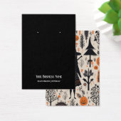 ハロウィーン魔女イヤリング表示カード (デスク)