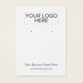 ハロウィーン魔女イヤリング表示カード (正面)