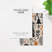 ハロウィーン魔女イヤリング表示カード (デスク)