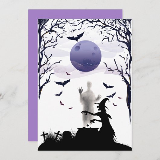 ハロウィーン魔女クラフトポーション カード (正面/裏面)