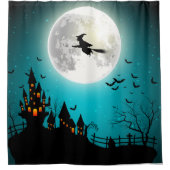 ハロウィーン魔女シャワーカーテン シャワーカーテン (正面)