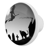 ハロウィーン魔女シルエット セラミックノブ (右)