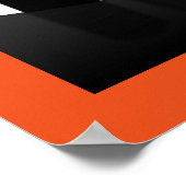 ハロウィーン魔女シルエット ポスター (角)