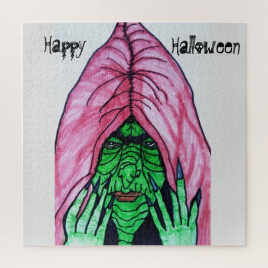 ハロウィーン魔女ジグソーパズル ジグソーパズル (縦)