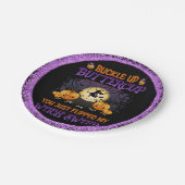 ハロウィーン魔女スイッチバックルアップバターカップ ペーパープレート (アングル)