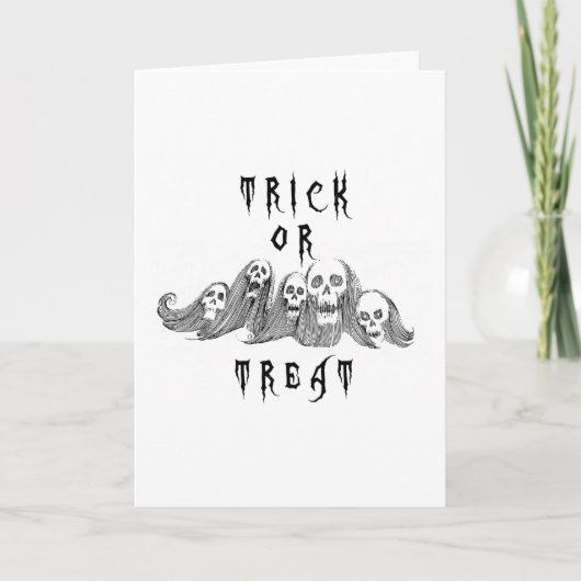 ハロウィーン魔女トリックまたは治療 カード (正面)