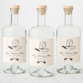 ハロウィーン魔女ハットラベル リキュールボトルラベル (ボトル)