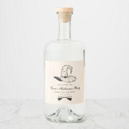 ハロウィーン魔女ハットラベル リキュールボトルラベル